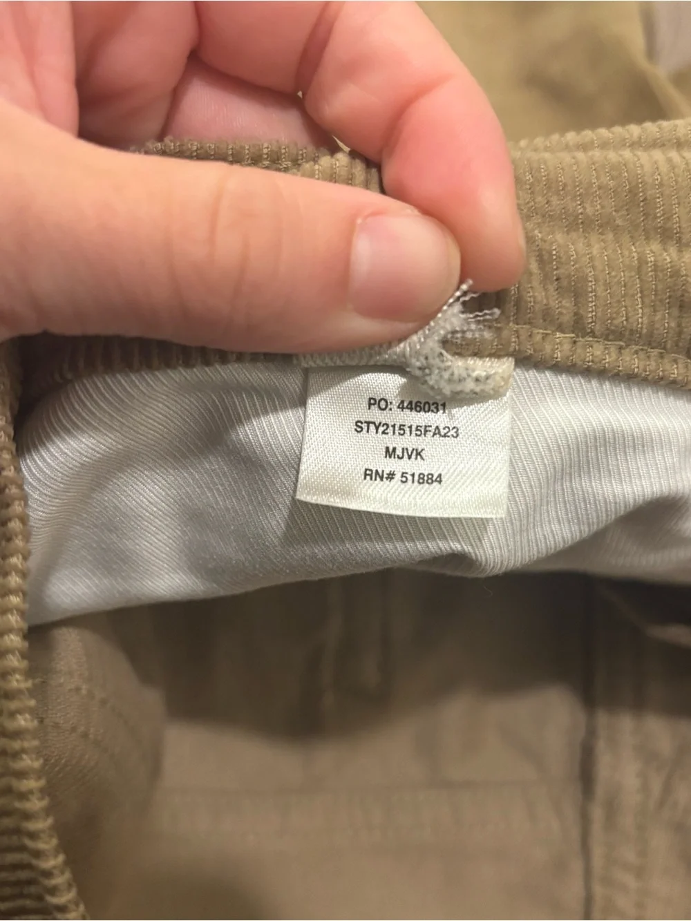 Patagonia Men’s Organic‎ Cotton Corduroy Jeans Beige Khaki 36x30